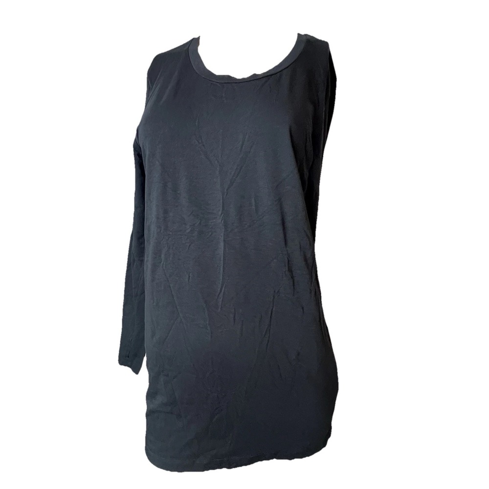 COS  Black Long Sleeve‎ Thumb Hole Cotton Stretch Tee Women's Large